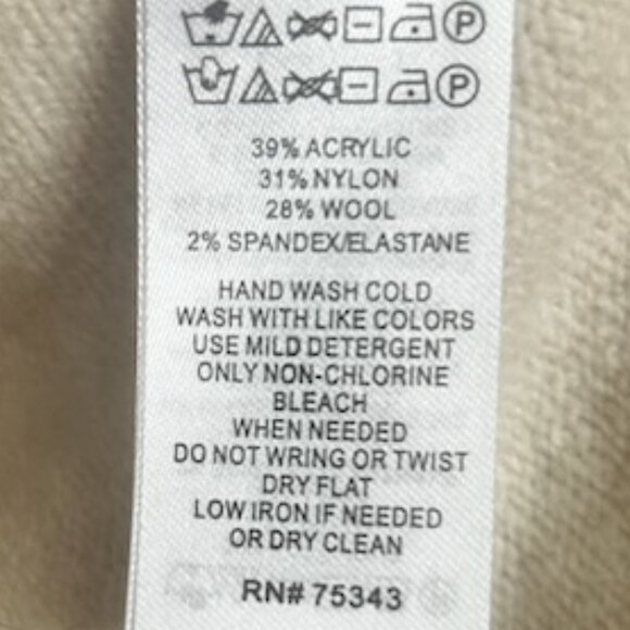 NWOT Artisan NY Wool Blend Blush Pink Cardigan Sweater - Picture 5 of 5